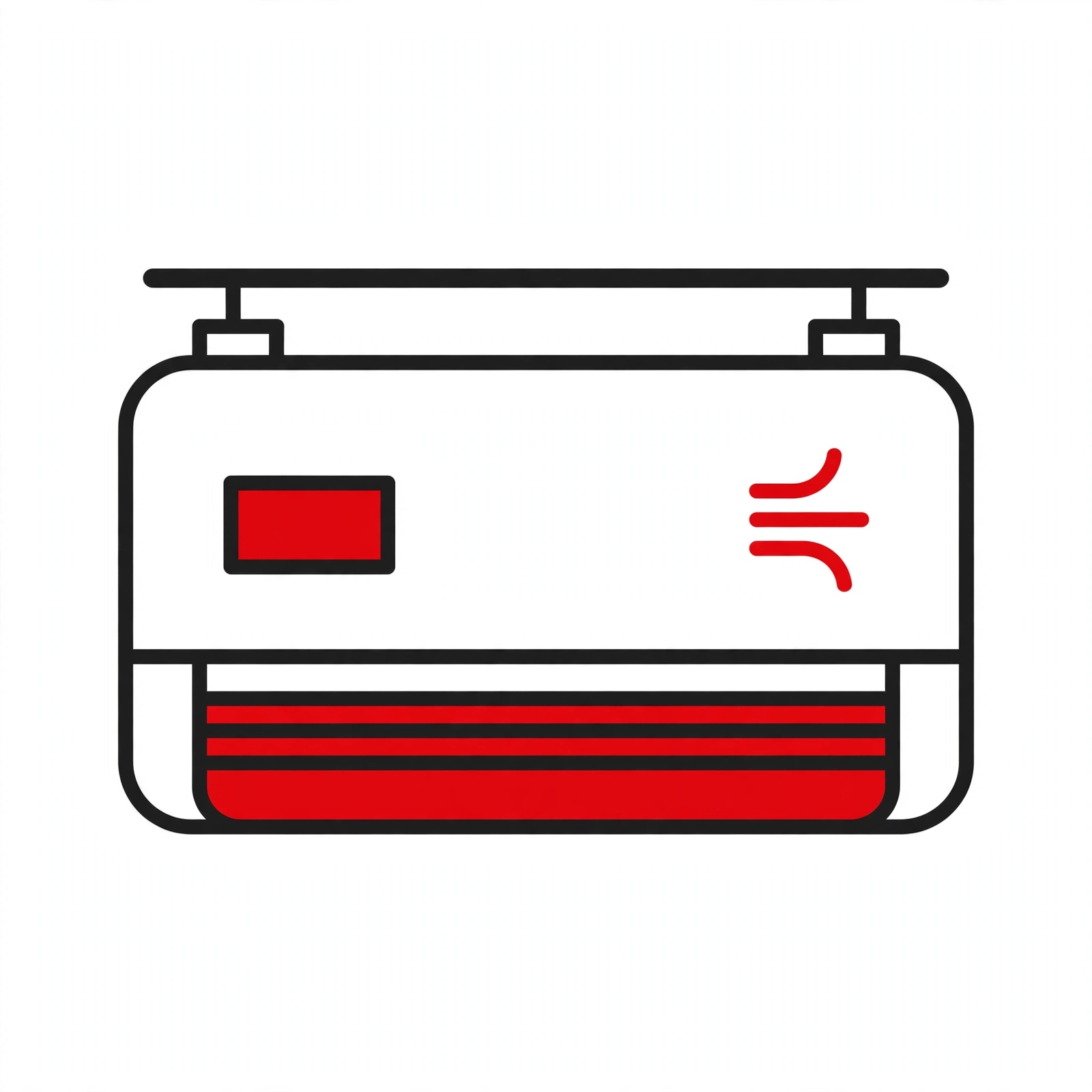 Wall-mounted mini-split unit